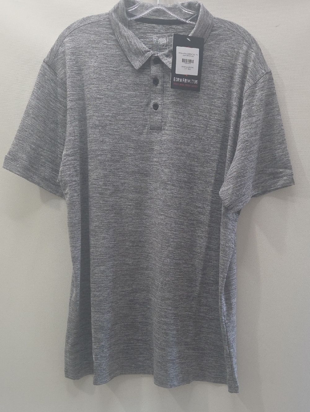 Men's Heather Gray Polo Shirt - Unbranded